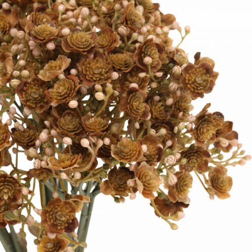daiktų Gypsophila dirbtinė ruda rudeninei puokštei 29,5cm 18psl