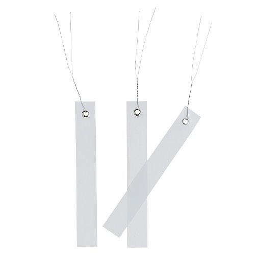 Pakabinamos etiketės baltos 20mm x 140mm 250vnt