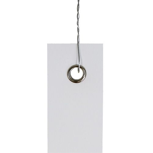 daiktų Pakabinamos etiketės baltos 20mm x 140mm 250vnt