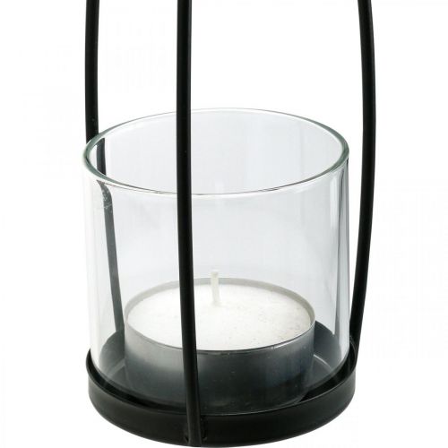 daiktų Žibintas pakabinamas pakabinamas balkono dekoravimas juodas Ø8cm H40cm