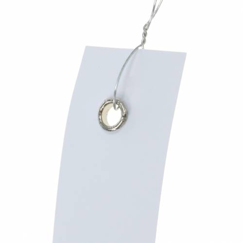 daiktų Pakabinamos etiketės baltos 20mm x 80mm 250 vnt
