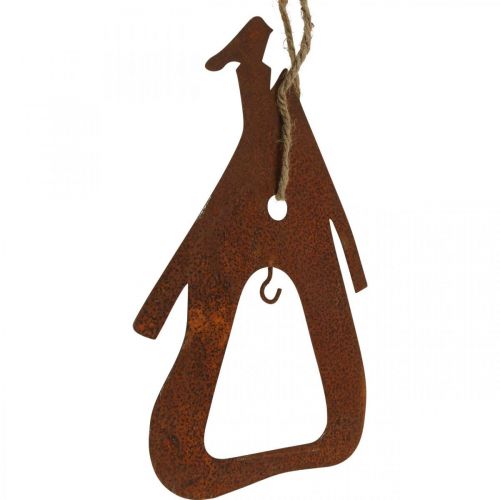 Floristik24 Deco kabykla metalinė obuolių kriaušių patina dekoracija 23/24cm 2vnt