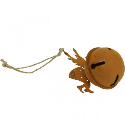 Floristik24 Kalėdinis varpas deco angel rust deco kabykla H10cm 4vnt