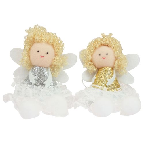 daiktų Angelo pakabuko eglutės puošmena Kalėdinė puošmena H13,5cm 4 vnt