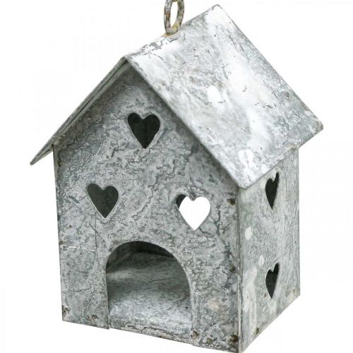 daiktų Kalėdinis pakabukas metalinis namelis Shabby Chic H9,5cm 3 vnt