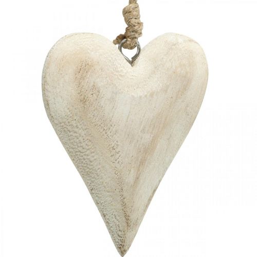 daiktų Širdelė iš medžio, dekoratyvinė širdelė pakabinimui, širdelės puošmena H13cm 4vnt