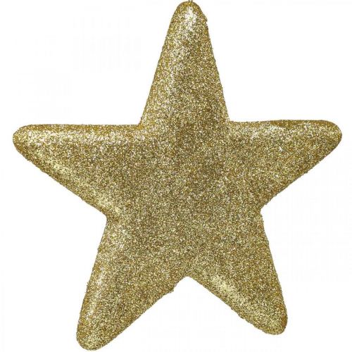 daiktų Kalėdinės dekoracijos žvaigždės pakabukas auksiniai blizgučiai 18,5cm 4vnt