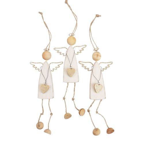 Angelų pakabukas Kalėdinė dekoracija pakabinimui H22cm 3 vnt