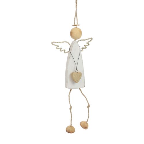 daiktų Angelų pakabukas Kalėdinė dekoracija pakabinimui H22cm 3 vnt