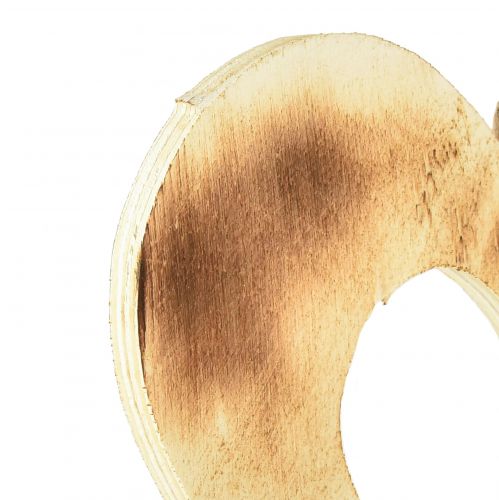 daiktų Dekoratyvinės širdelės medžio pakabinimui širdyje deginamos 20cm 3vnt