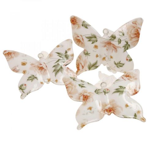 Floristik24 Deco butterflies metalinės deko pakabos gėlės P12×A10cm 3vnt