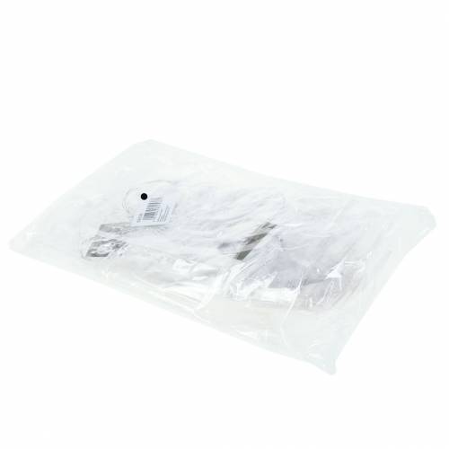 Floristik24 Snaigė pakabinti 11cm permatoma, blizganti 12vnt