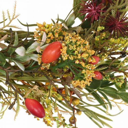 Floristik24 Deco vainikas rožių klubų dirbtinis rudens vainikas dirbtinės gėlės Ø25cm
