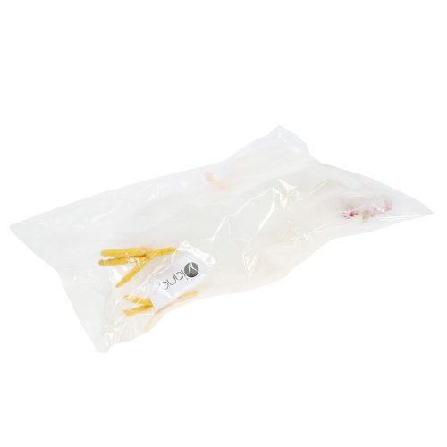 Floristik24 Gaidys su plunksnomis baltas 17cm, 21cm 2vnt