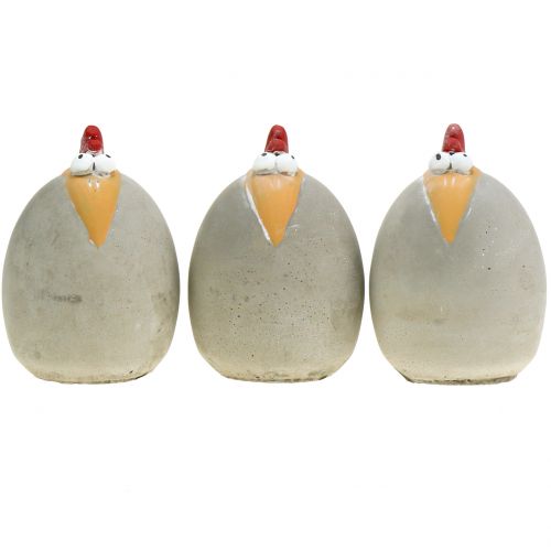 Floristik24 Dekofigur gaidys betonas 12cm 3vnt