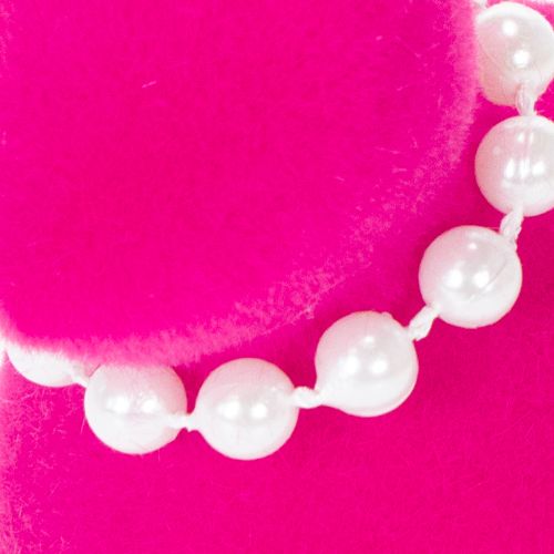 daiktų Velykų zuikučio dekoratyvinė figūrėlė su perlų vėriniu, puikiai tinka svetainei ar miegamajam, 13 cm, 4 dalys