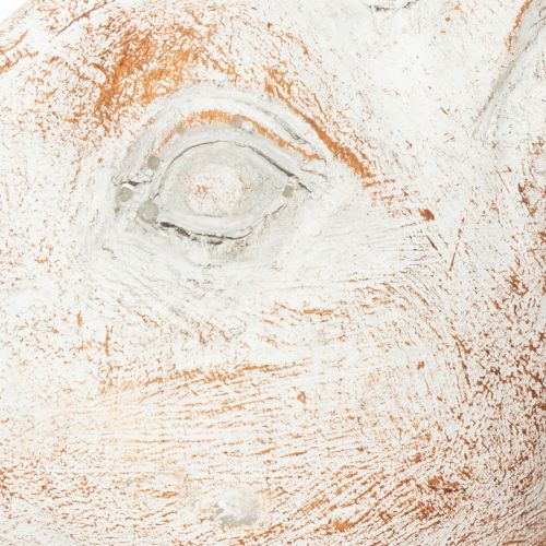 daiktų Triušio sėdėjimas dekoratyvinis triušis dirbtinis akmuo baltas rudas 15,5x8,5x22cm