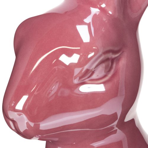 daiktų Velykinė dekoracija triušio keraminė blizganti figūrėlė Velykoms ir pavasariui 37 cm