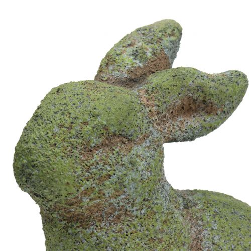 Floristik24 Sodo figūrėlė zuikis samanotas 20cm x 13cm H25cm
