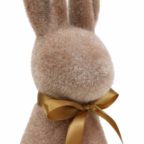 Floristik24 Bunny flocked rudas 30cm 2vnt