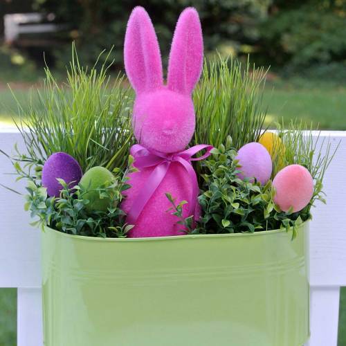 Floristik24 Kiškutis rožinis H42cm