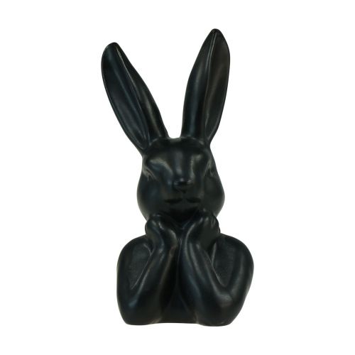 daiktų Triušis mąstantis triušio biustas juodas 7×6×15 cm