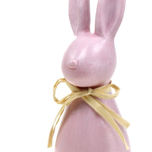 Floristik24 Velykų zuikis Didelis rožinis H47cm