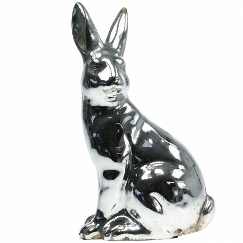 Floristik24 Sidabrinis zuikis antikvarinis H31cm