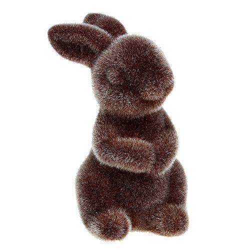 Floristik24 Bunny brown 5cm flokuotas 2vnt