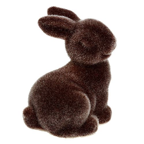 Floristik24 Bunny brown 5cm flokuotas 2vnt