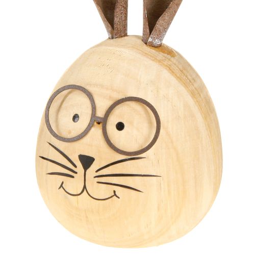 daiktų Charakteringa dekoratyvinė triušio figūrėlė pavasario ir sezoninei dekoracijai, 14 cm, 3 dalys