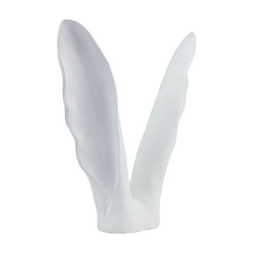 Floristik24 Triušio puošmena triušio ausys baltos poliresininės 29×7,5×31,5 cm