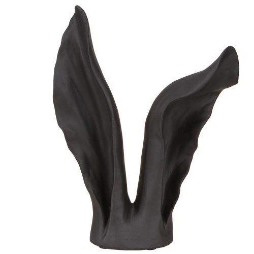 Floristik24 Kiškučio ausų puošmena Velykų zuikis juodas 20cmx7,5cmx29cm