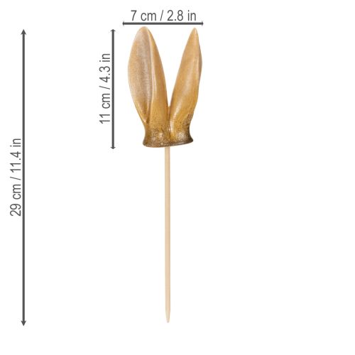daiktų Triušio Ausų Sodo Kuolas, Pavasarinė Gyvūno Figūrėlė Sodo Ir Velykų Papuošimams, 29 cm, 4 Dalys