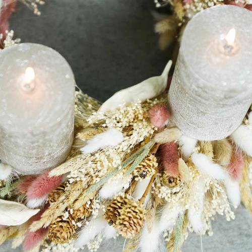 Floristik24 Sausa floristika triušio uodegos žolė Lagurus rausvai ruda 100g