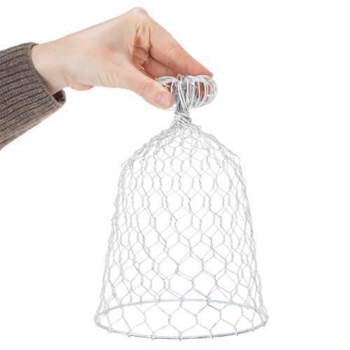 daiktų Vintažinis vielinis varpelis kaimiško stiliaus stalo dekoracijoms, 23 cm