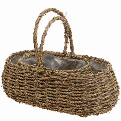 daiktų Augalų krepšelis su rankenėle krepšelis gėlių krepšelis L23/35cm rinkinys po 2