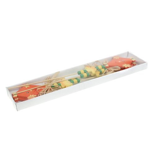 Floristik24 Rudeninis kištukas dragon orange L31cm 4vnt