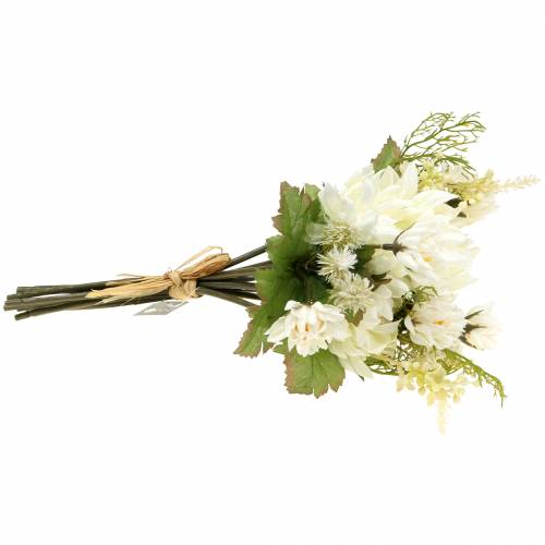 Floristik24 Chrizantemų puokštės mišinys baltas 35cm