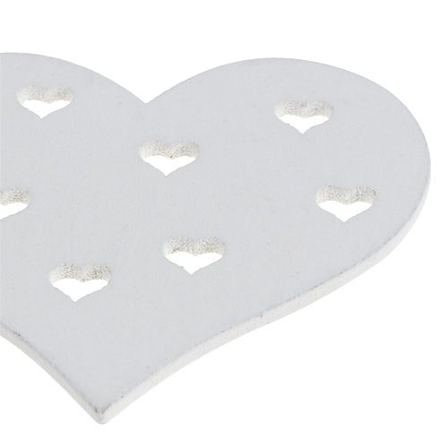 daiktų Širdies mišrainė balta 3,3cm - 7cm 54vnt