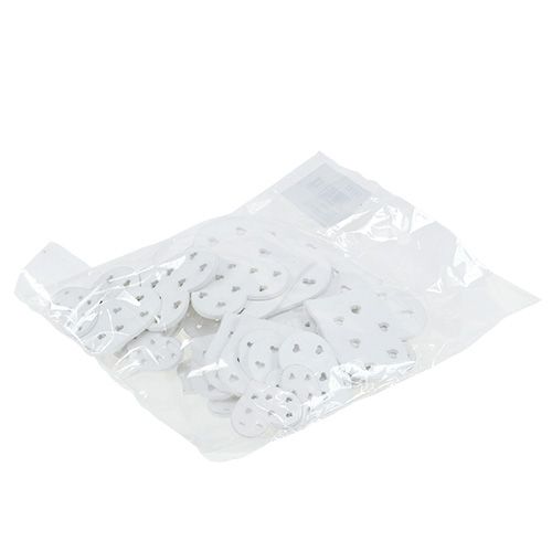 daiktų Širdies mišrainė balta 3,3cm - 7cm 54vnt