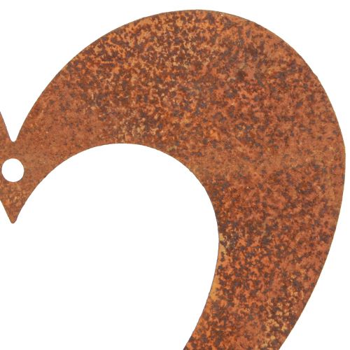 daiktų Širdelės rūdžių apdaila širdelė metalinė patina 15cm 6 vnt