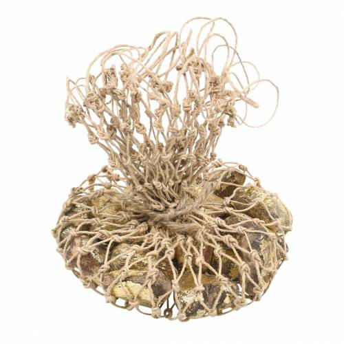 Floristik24 Medinės širdelės natūralios, auksinės, sidabrinės mango medienos 3,5-4,2cm × 3,6-4,5cm 18 vnt.