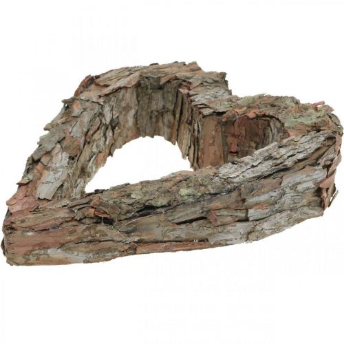 daiktų Deco širdies atvira pušies žievė rudens puošmena kapo puošmena 30×24cm