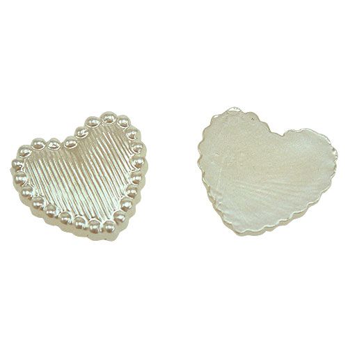 Floristik24 Išsklaidytos mini širdelės kremas 1,3 cm 300 p