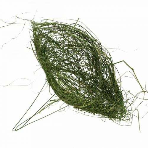 Floristik24 Žolinė manžetė žalia stručio rankogalių spyruoklinė dekoracija Ø20cm 6vnt