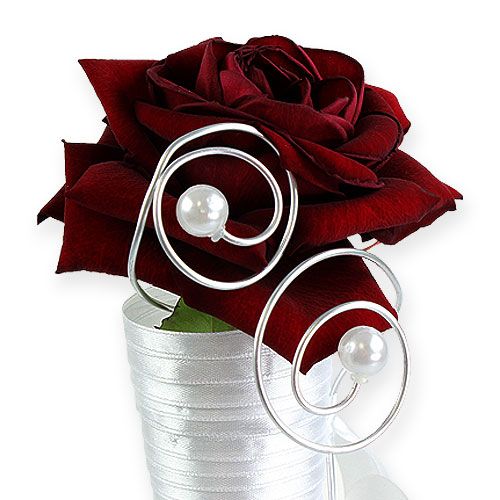 Floristik24 Satininis maišelis baltas 40cm 3vnt