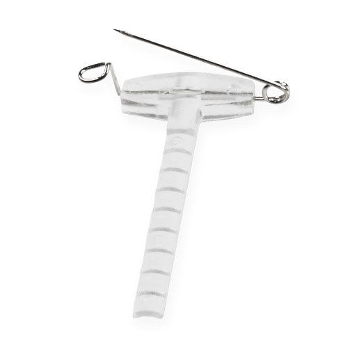 daiktų Vestuvių segtukas skaidrus/sidabrinis 5cm 50 vnt