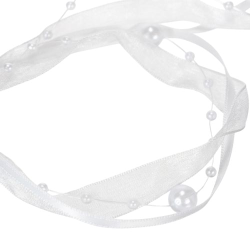 daiktų Vestuvinė juostelė balta 20 mm 5 m