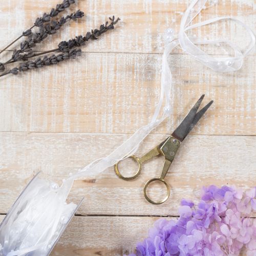 daiktų Vestuvinė juostelė balta 20 mm 5 m